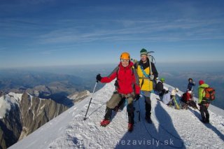 Katka na vrchole Mont Blancu